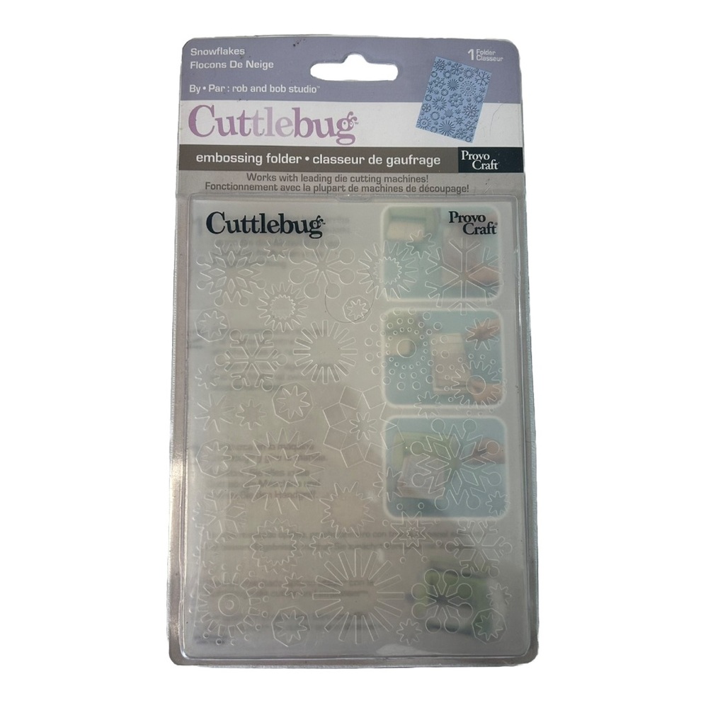 Cuttlebug Snowflakes Embossing Folder - 37-1140 Winter & Christmas - Provo Craft